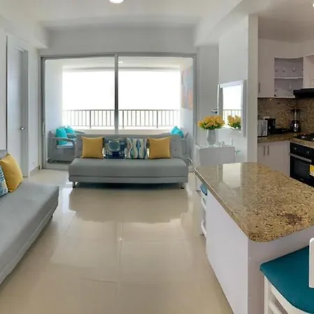 Apartamento 2al-1 Frente A La Playa Con Aire Acondicionado Y Wifi * Cartagena