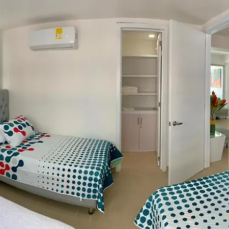 Apartment Apartamento 2al-1 Frente A La Playa Con Aire Acondicionado Y Wifi Cartagena